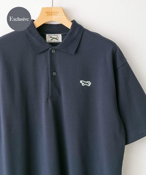 URBAN RESEARCH DOORS（アーバンリサーチドアーズ）の「『別注』PENNEYS×DOORS　THE FOX 鹿の子 S/Sポロシャツ（ポロシャツ・メンズ・ブルー系その他/グレー/ブラウン/ネイビー・MEDIUM/LARGE/X-LARGE）」の3枚目の写真