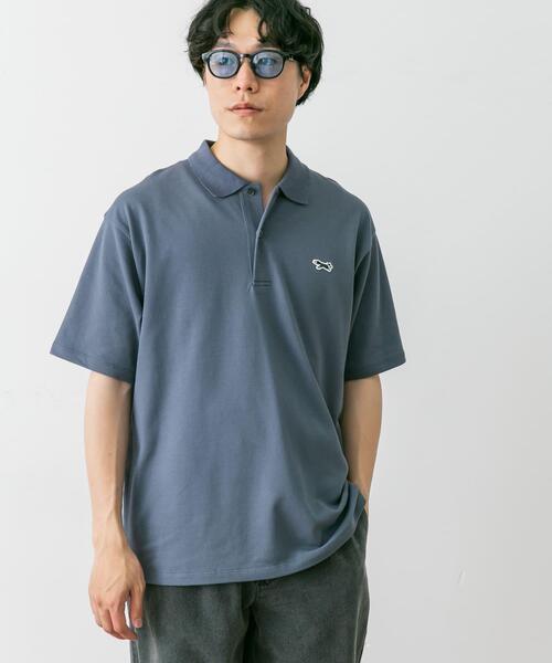 URBAN RESEARCH DOORS（アーバンリサーチドアーズ）の「『別注』PENNEYS×DOORS　THE FOX 鹿の子 S/Sポロシャツ（ポロシャツ・メンズ・ブルー系その他/グレー/ブラウン/ネイビー・MEDIUM/LARGE/X-LARGE）」の10枚目の写真