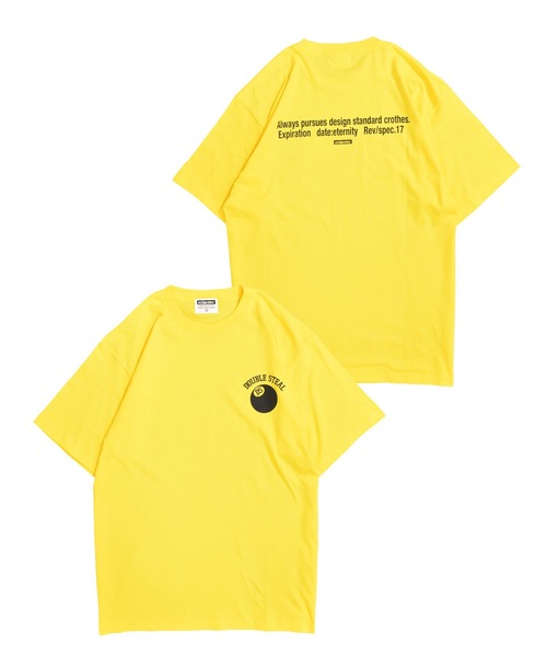 DOUBLE STEAL(ダブルスティール)の「DSボール Tシャツ(Tシャツ/カットソー・メンズ・ホワイト/ダークブラウン/イエロー/ブラック・X-LARGE/LARGE/MEDIUM)」の4枚目の写真