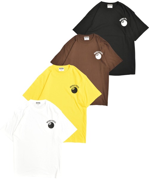 DOUBLE STEAL(ダブルスティール)の「DSボール Tシャツ(Tシャツ/カットソー・メンズ・ホワイト/ダークブラウン/イエロー/ブラック・X-LARGE/LARGE/MEDIUM)」の5枚目の写真