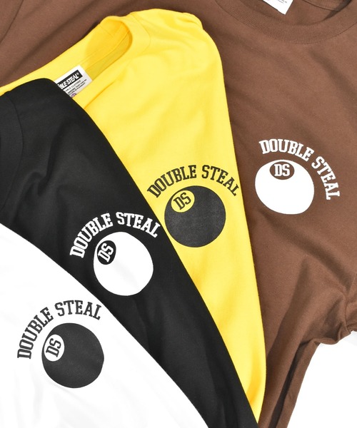 DOUBLE STEAL(ダブルスティール)の「DSボール Tシャツ(Tシャツ/カットソー・メンズ・ホワイト/ダークブラウン/イエロー/ブラック・X-LARGE/LARGE/MEDIUM)」の6枚目の写真