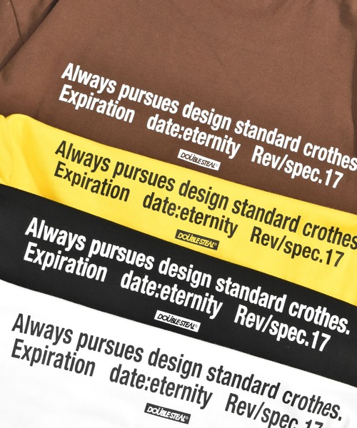DOUBLE STEAL(ダブルスティール)の「DSボール Tシャツ(Tシャツ/カットソー・メンズ・ホワイト/ダークブラウン/イエロー/ブラック・X-LARGE/LARGE/MEDIUM)」の7枚目の写真