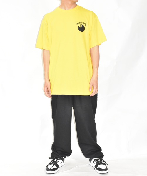 DOUBLE STEAL(ダブルスティール)の「DSボール Tシャツ(Tシャツ/カットソー・メンズ・ホワイト/ダークブラウン/イエロー/ブラック・X-LARGE/LARGE/MEDIUM)」の19枚目の写真