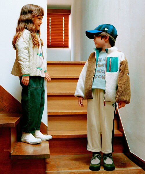 B:MING by BEAMS(ビーミングバイビームス)の「リバーシブル ボア ブルゾン(90~150cm)(ブルゾン・キッズ・ベージュ/パープル/グリーン・90/100/110/120/130/140/150)」の7枚目の写真