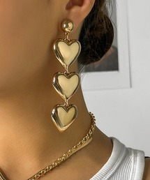 c.u.l | 3連ハートピアス（両耳用） cula888(ピアス（両耳用）)