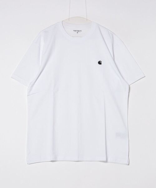 Carhartt WIP(カーハートダブリューアイピー)の「S/S MADISON T-SHIRT(Tシャツ/カットソー・メンズ・ベージュ/ホワイト/ダークネイビー・SMALL/MEDIUM/LARGE/X-LARGE)」の2枚目の写真