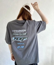 バッグプリント オーバーサイズ Tシャツ