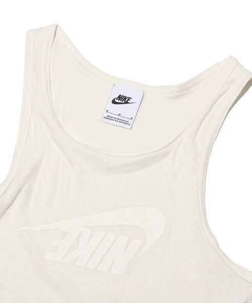 NIKE（ナイキ）の「NIKE AS W NSW DANCE RIB TANK / ナイキ ウィメンズ NSW ダンス リブ タンク トップ 【SP】（タンクトップ・レディース・ホワイト/ブラック・M/S/XS）」の4枚目の写真