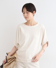 INDIVI（インディヴィ）の「【洗える／UVケア】ドルマンスリーブフォルムトップス（Tシャツ/カットソー・レディース）」