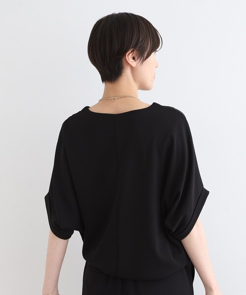 INDIVI / インディヴィ クルーネックフォルムTシャツ INDIVI（インディヴィ）の「【洗える／UVケア】ドルマンスリーブ