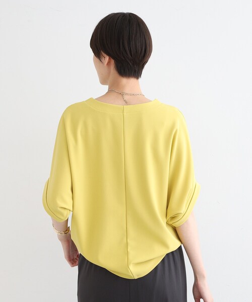 INDIVI / インディヴィ クルーネックフォルムTシャツ INDIVI（インディヴィ）の「【洗える／UVケア】ドルマンスリーブ