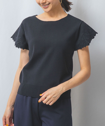 NARACAMICIE | 【NARACAMICIE】NERO 刺繍フレンチPO(ニット/セーター)