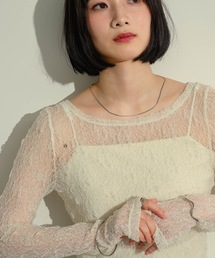 NEUNA | フラワーメッシュロンT(Tシャツ/カットソー)