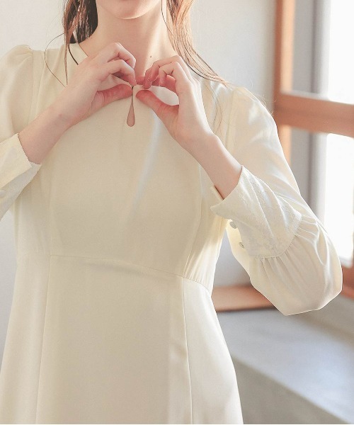Dorry Doll（ドリードール）の「オパールカフスフレアドレス（ドレス・レディース・カーキ/ベージュ/ネイビー・MEDIUM）」の20枚目の写真
