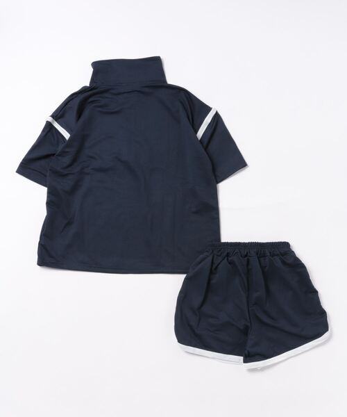 TONE SELECT WEAR(トーンセレクトウェア)の「【URGE:】袖開き ハーフジップ 上下 セットアップ(セットアップ・レディース・ネイビー/ベージュ・X-LARGE/LARGE/MEDIUM)」の4枚目の写真