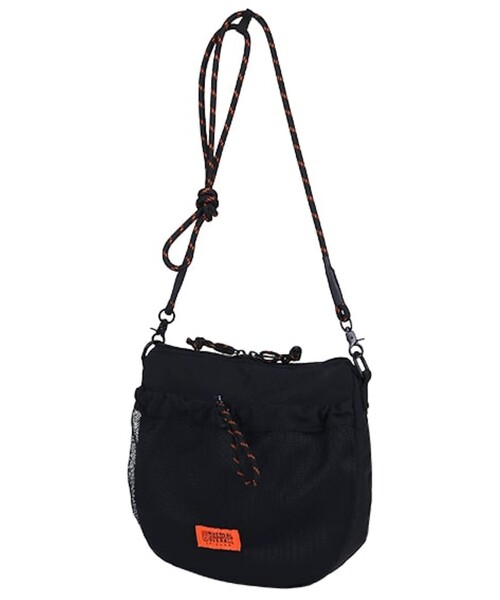 UNIVERSAL OVERALL（ユニバーサルオーバーオール）の「【UNIVERSAL OVERALL】フロントメッシュ ザイルショルダー 6L ワンポイントロゴ（ショルダーバッグ・メンズ・ブラック/モカ/ライトグレー・FREE）」の17枚目の写真