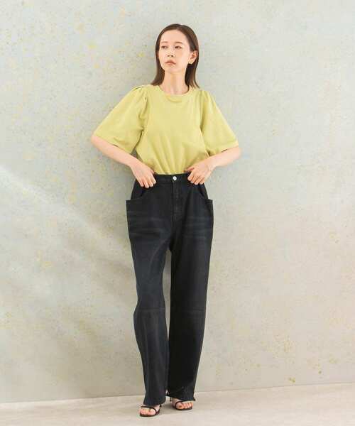 URBAN RESEARCH ROSSO WOMEN（アーバンリサーチ　ロッソ）の「ドライタッチワイドスリーブTシャツ（Tシャツ/カットソー・レディース・チャコールグレー/グリーン系その他/オレンジ/ホワイト・FREE）」の11枚目の写真