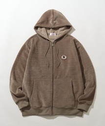 CONVERSE | 【CONVERSE/コンバース】リブ 裏ボア サガラワッペン ジップアップパーカー(パーカー)