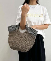 fredy emue | ラメテープペーパーハンドバッグ(かごバッグ)