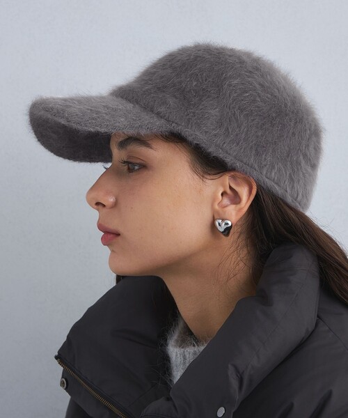 green label relaxing（グリーンレーベルリラクシング）の「ヘアリーキャップ（キャップ・レディース・ベージュ/ブラック/オフホワイト/ダークグレー/その他1/その他2・FREE）」の6枚目の写真