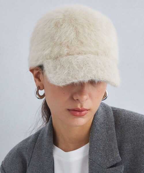 green label relaxing（グリーンレーベルリラクシング）の「ヘアリーキャップ（キャップ・レディース・ベージュ/ブラック/オフホワイト/ダークグレー/その他1/その他2・FREE）」の22枚目の写真