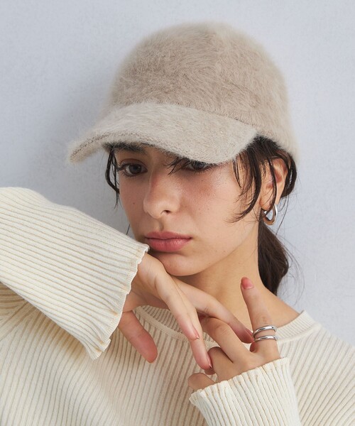 green label relaxing（グリーンレーベルリラクシング）の「ヘアリーキャップ（キャップ・レディース・ベージュ/ブラック/オフホワイト/ダークグレー/その他1/その他2・FREE）」の21枚目の写真