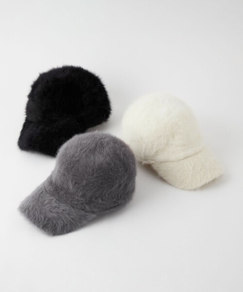 green label relaxing（グリーンレーベルリラクシング）の「ヘアリーキャップ（キャップ・レディース・ベージュ/ブラック/オフホワイト/ダークグレー/その他1/その他2・FREE）」の11枚目の写真