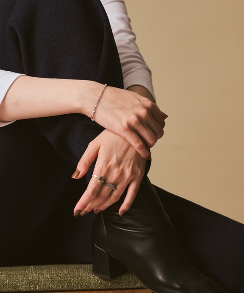 agete（アガット）の「シルバーマルチストーンブレスレット