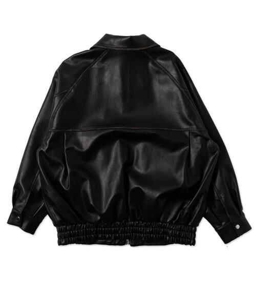 WEGO（ウィゴー）の「WEGO/エイジドフェイクレザーブルゾン（ブルゾン・レディース・ブラック・MEDIUM/SMALL）」の11枚目の写真