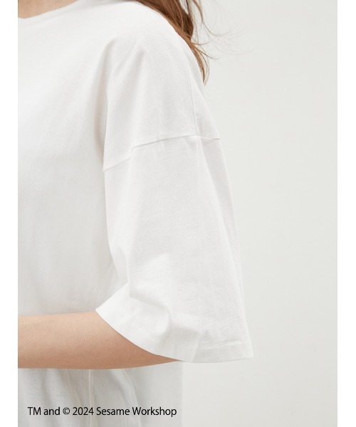 Mila Owen（ミラオーウェン）の「【SESAME STREET】キャラクターフォトTシャツ（Tシャツ/カットソー・レディース・チャコールグレー/ホワイト/ベージュ・0/1）」の11枚目の写真