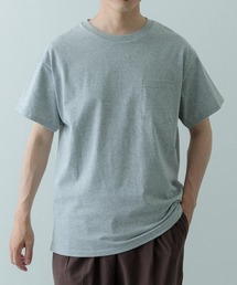 汗染み防止 クルーネック ポケットTシャツ