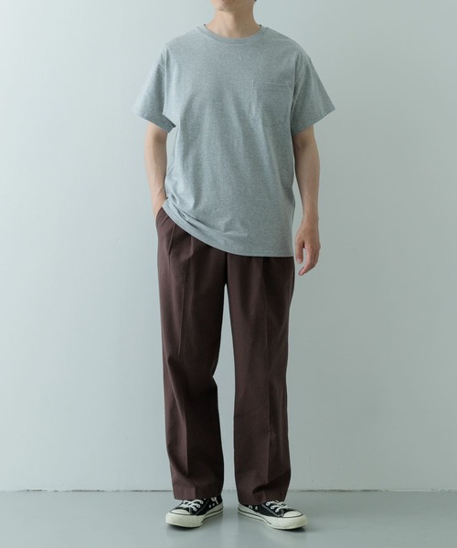 ITEMS URBANRESEARCH（アイテムズ アーバンリサーチ）の「汗染み防止 クルーネック ポケットTシャツ（Tシャツ/カットソー・メンズ・ホワイト/ブラック/グレー系その他・MEDIUM/LARGE/X-LARGE）」の6枚目の写真