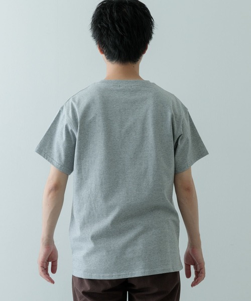 ITEMS URBANRESEARCH（アイテムズ アーバンリサーチ）の「汗染み防止 クルーネック ポケットTシャツ（Tシャツ/カットソー・メンズ・ホワイト/ブラック/グレー系その他・MEDIUM/LARGE/X-LARGE）」の9枚目の写真