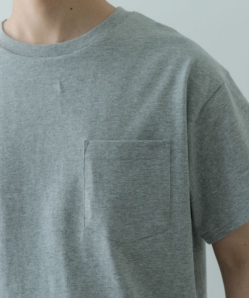 ITEMS URBANRESEARCH（アイテムズ アーバンリサーチ）の「汗染み防止 クルーネック ポケットTシャツ（Tシャツ/カットソー・メンズ・ホワイト/ブラック/グレー系その他・MEDIUM/LARGE/X-LARGE）」の11枚目の写真