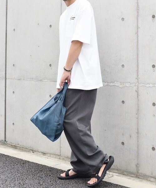 Nahe(ネーエ)の「nahe: ネーエ ショッパー S (エコバッグ / サブバッグ)(エコバッグ/サブバッグ・メンズ・イエロー/ブルー/レッド/ブラック・ONE SIZE)」の12枚目の写真