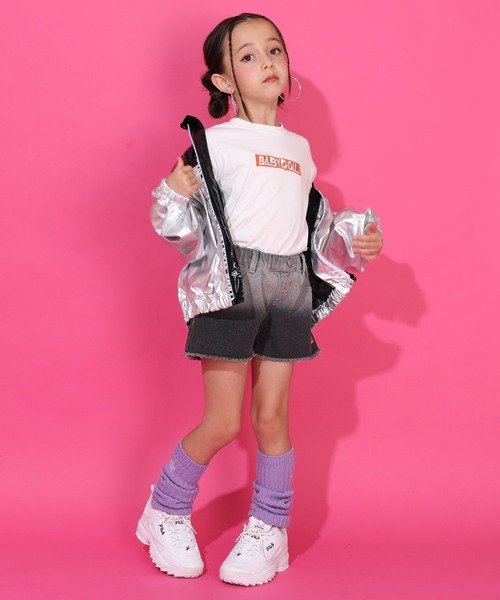 BABYDOLL(ベビードール)の「グラデーション デニム ショートパンツ 9626K(デニムパンツ・キッズ・ブラック/ライトインディゴブルー・100cm/110cm/120cm/130cm/140cm/150cm/90cm)」の12枚目の写真