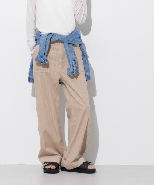 ARIA-002/コーデュロイベイカーワイドパンツ（その他パンツ）｜Apo(s)ture（アポスチャー）
