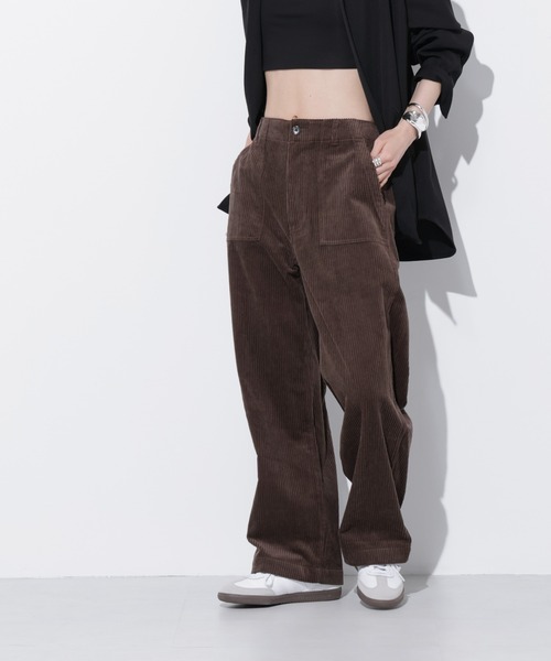 Apo(s)ture(アポスチャー)の「ARIA-002/コーデュロイベイカーワイドパンツ(その他パンツ・レディース・グリーン/ブラウン/ベージュ/ブラック・S/M/L/XL/XS)」の2枚目の写真