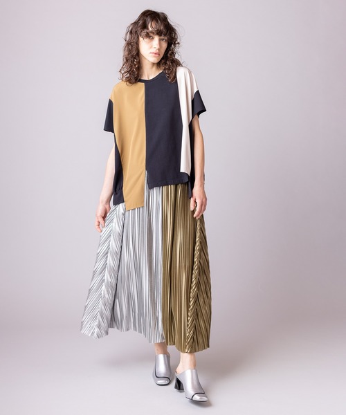 OSMOSIS(オズモーシス)の「切替配色プルオーバー(Tシャツ/カットソー・レディース・ホワイト/カーキ/ブラック・ONE SIZE)」の12枚目の写真