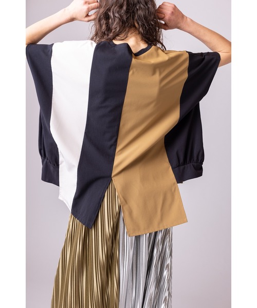 OSMOSIS(オズモーシス)の「切替配色プルオーバー(Tシャツ/カットソー・レディース・ホワイト/カーキ/ブラック・ONE SIZE)」の17枚目の写真