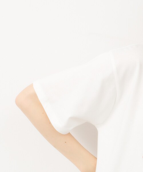 OPAQUE.CLIP（オペークドットクリップ）の「◆リラクシープリントロゴTシャツ【洗濯機洗い可】（Tシャツ/カットソー・レディース・ブラック/ホワイト/ライトベージュ・42/40/38）」の20枚目の写真