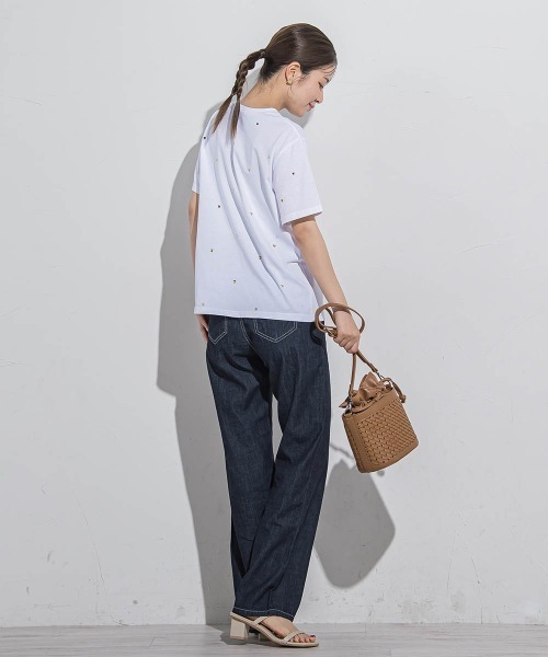 VICKY(ビッキー)の「ハートホットフィックスTシャツ≪手洗い可能≫(Tシャツ/カットソー・レディース・ブラック/アイボリー/ホワイト系その他/チャコールグレー・M)」の17枚目の写真