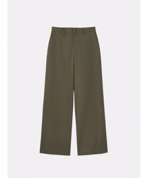 SOFTHYPHEN(\tgnCt)CHINO STRAIGHT WIDE TROUSERS(`mpc)
