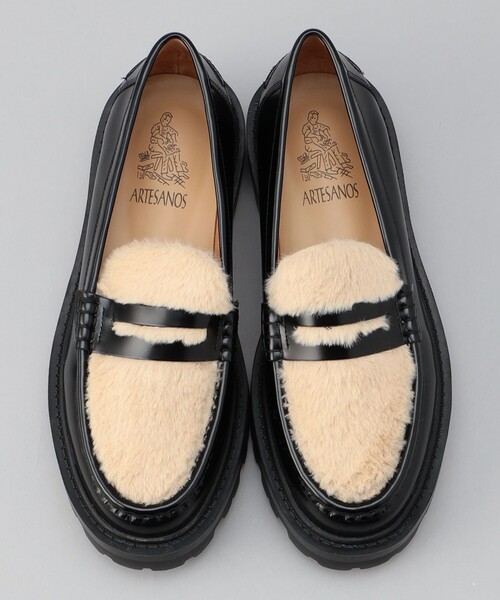 セール】ARTESANOS（アルテサノス）FUR LOAFER／ファーローファー