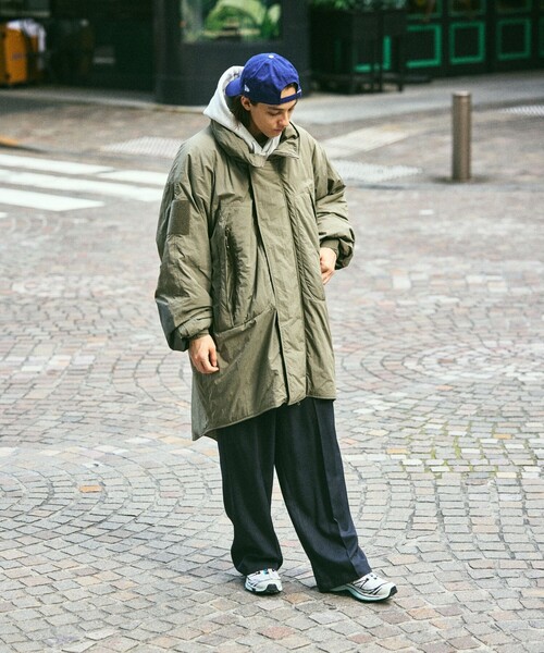 FREAK'S STORE（フリークスストア）の「限定展開 ビッグシルエット モンスターパーカー / 中綿 ミリタリージャケット（ブルゾン・メンズ・オリーブ/ブラック・LARGE/MEDIUM/SMALL）」の21枚目の写真