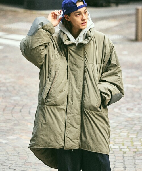 FREAK'S STORE（フリークスストア）の「限定展開 ビッグシルエット モンスターパーカー / 中綿 ミリタリージャケット（ブルゾン・メンズ・オリーブ/ブラック・LARGE/MEDIUM/SMALL）」の14枚目の写真