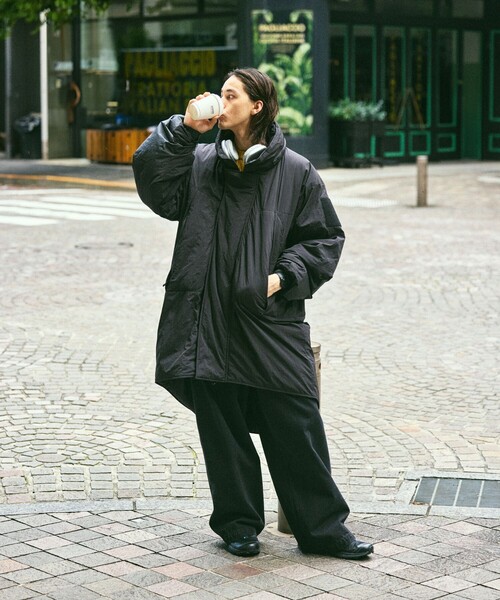 FREAK'S STORE（フリークスストア）の「限定展開 ビッグシルエット モンスターパーカー / 中綿 ミリタリージャケット（ブルゾン・メンズ・オリーブ/ブラック・LARGE/MEDIUM/SMALL）」の10枚目の写真