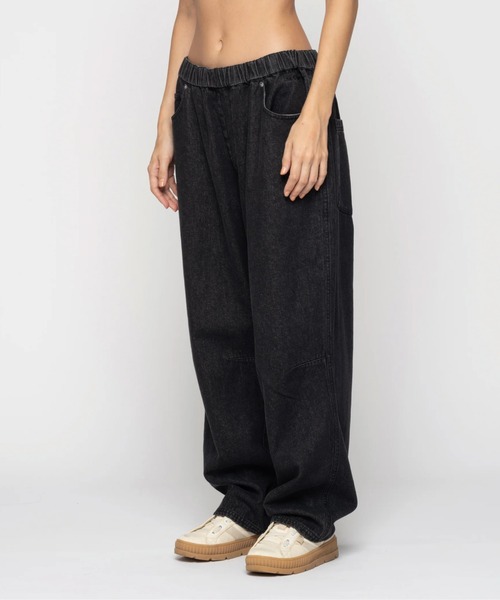 セール】TAKE IT EASY PANTS/ロキシーワイドフィットパンツ