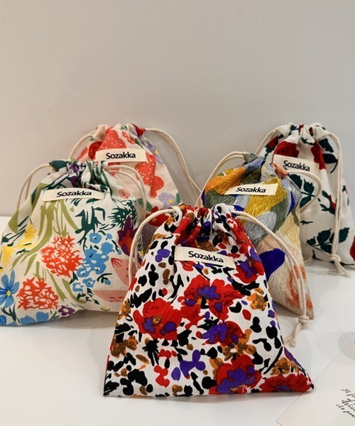 ◾️新品未使用　h.myriad 巾着ポーチ　ショルダーポーチ WEB限定】アニマル刺繍コードショルダーポーチ | Remind me and