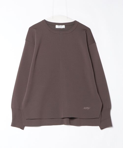 NERGY（ナージー）の「ナージージャパン NERGY ニットPO_（ニット/セーター・レディース・ライトグレー/ブラウン/オフホワイト・FREE）」の3枚目の写真